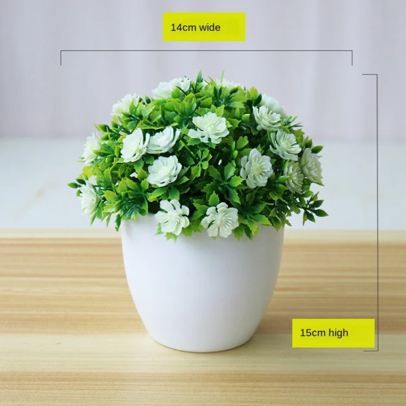 인공 식물 분재 작은 꽃 화분 식물, 가짜 꽃 화분 장 - Bonsai Gardenia 리뷰 및 가격