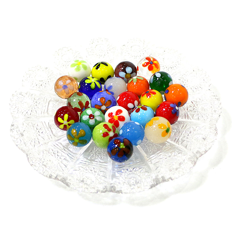 6pcs 16mm 다채로운 희귀 유리 구슬 공 홈 탁상 - Bonsai Garden Indoor 리뷰 및 가격