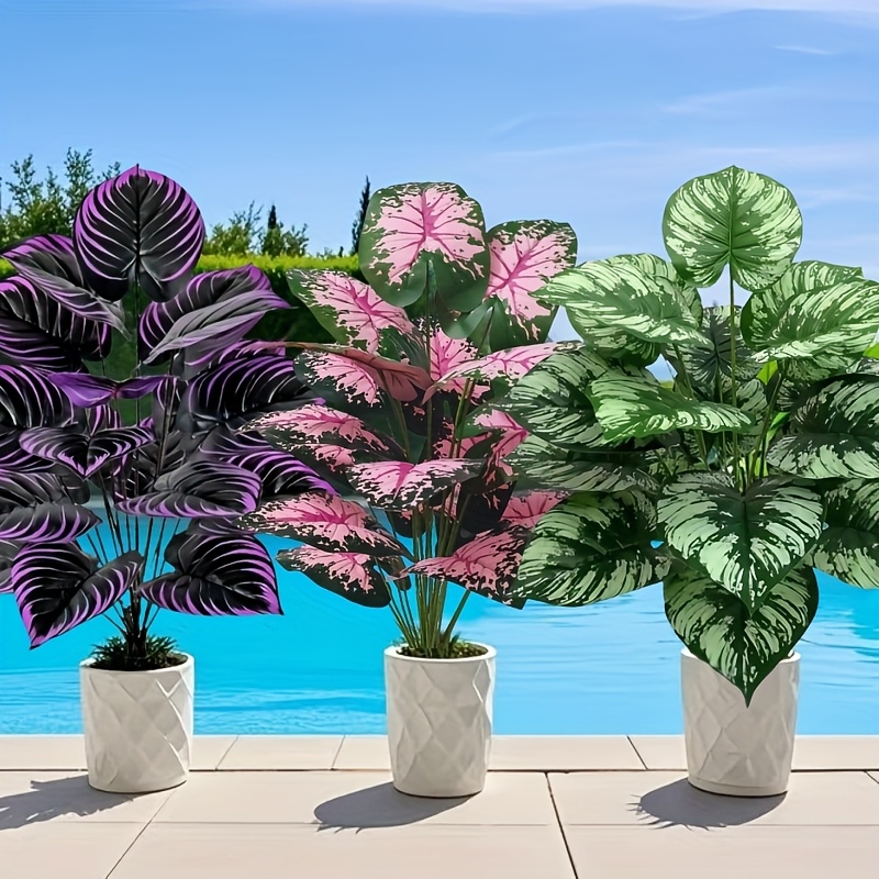3pcs 60cm 대형 인공 녹색 식물 세트 정원 장식 - Bonsai Gardenia 리뷰 및 가격