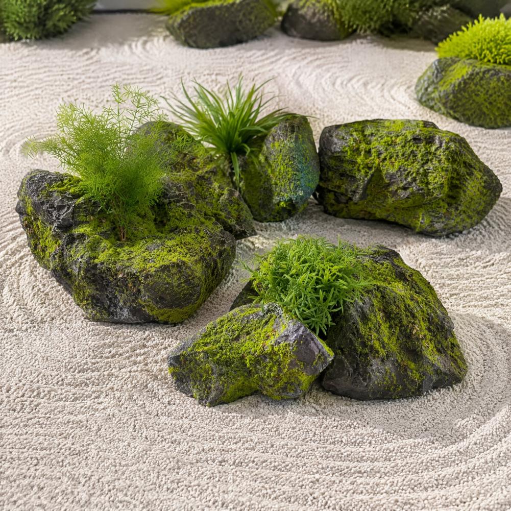 조경용 인조 이끼석, 가벼운 인조석 장식, 정원 연못  - Bonsai Garden Backyard 리뷰 및 가격