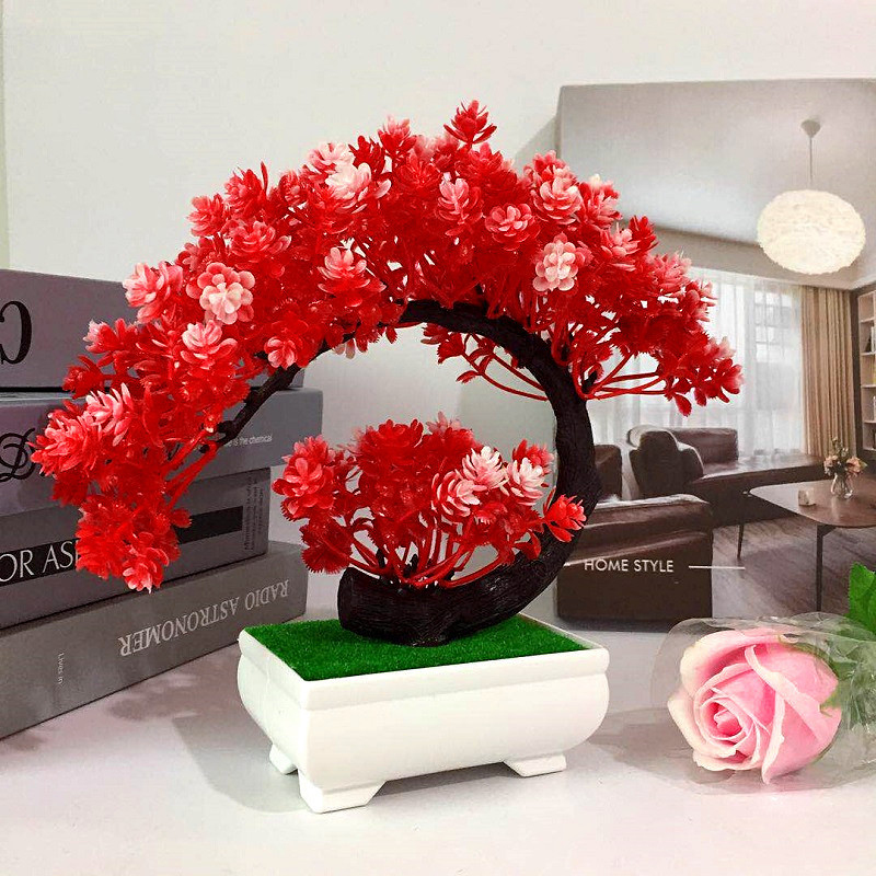 인조식물, 조화, 화분에 심은 작은 차나무, 장미, 초 - Bonsai Garden Sushi 리뷰 및 가격