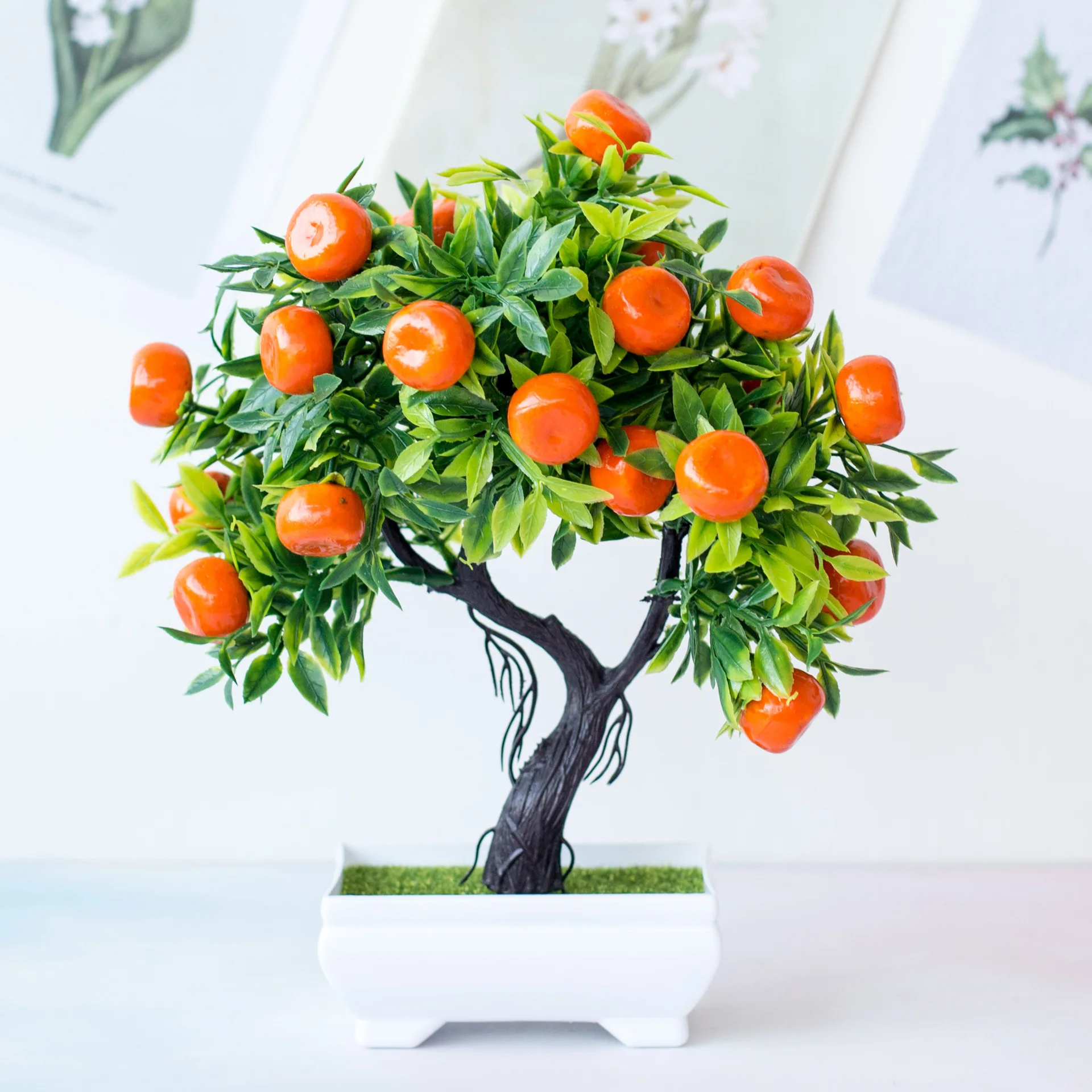 인공 과일 나무 홈 데코 식물 분재 작은 화분 플라스틱 - Bonsai Garden Sushi 리뷰 및 가격