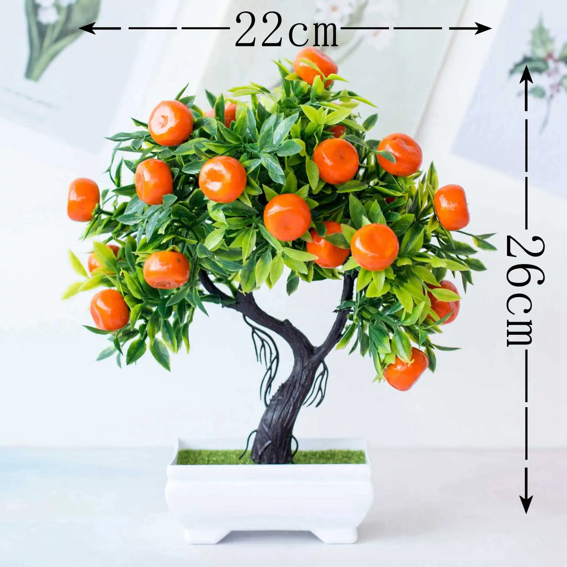 인공 과일 나무 홈 데코 식물 분재 작은 화분 플라스틱 - Bonsai Garden Sushi 리뷰 및 가격
