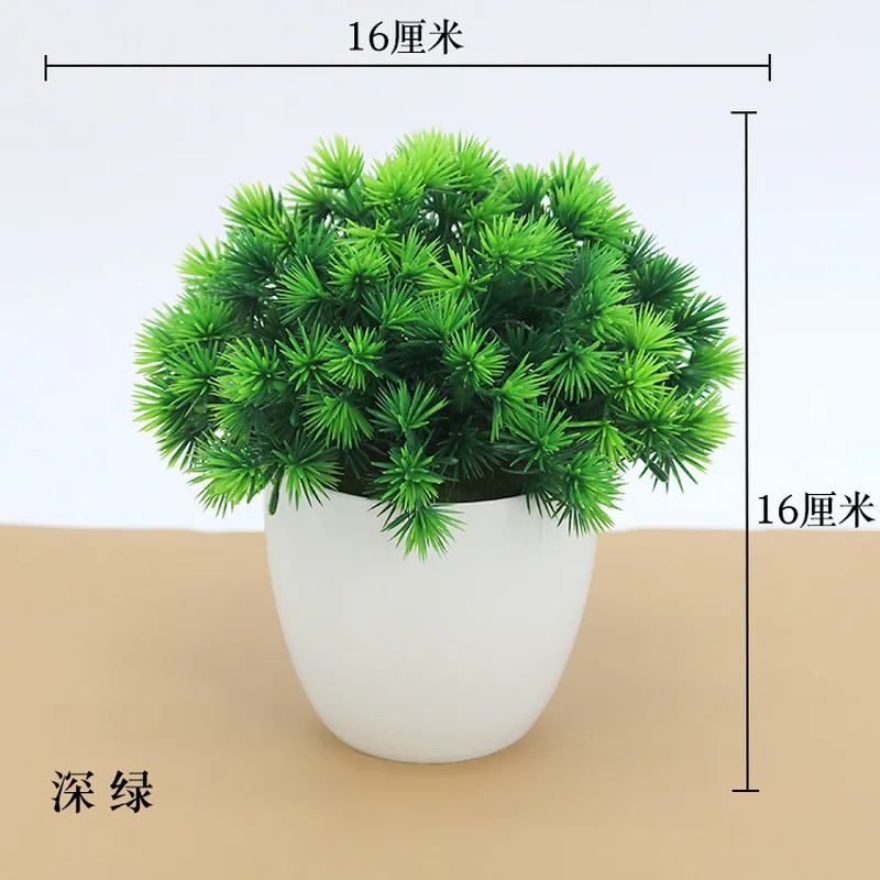 인공 식물 화분 분재 녹색 작은 나무 식물, 가짜 꽃  - Bonsai Garden Sushi 리뷰 및 가격